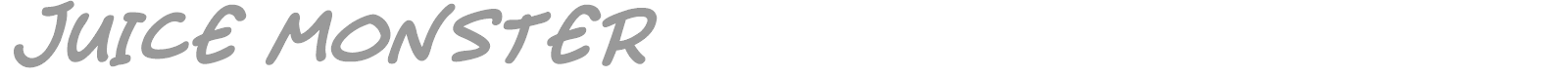 Juice Monster font preview